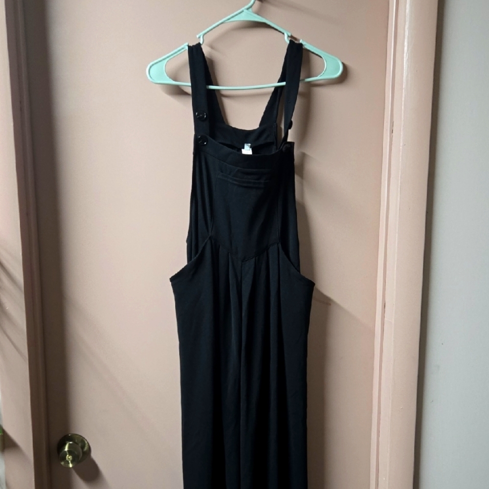 Alara Black Buttoned Jumpsuit
